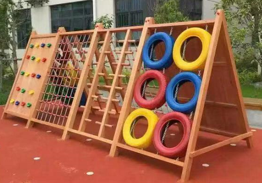 幼儿园户外实木组合攀爬玩具